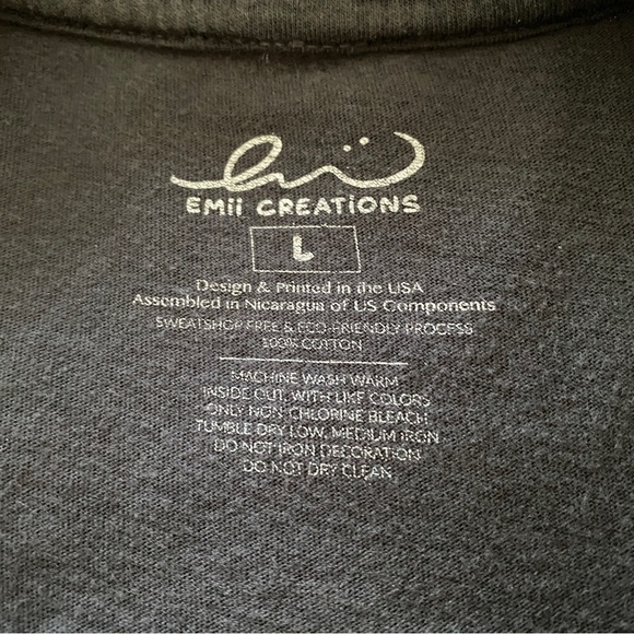 “WASAAAA Bae” Funny Sushi “Wasabi” Emii Creations Tee Shirt Men L Large - Picture 4 of 5